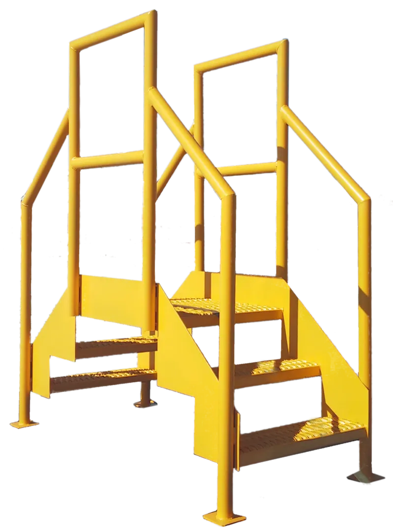industrial crossover stair section