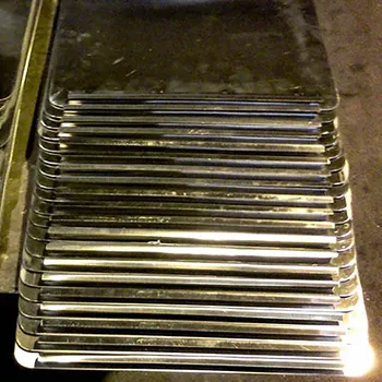 stack of stainless steel formed parts