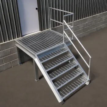 aluminum access stair section
