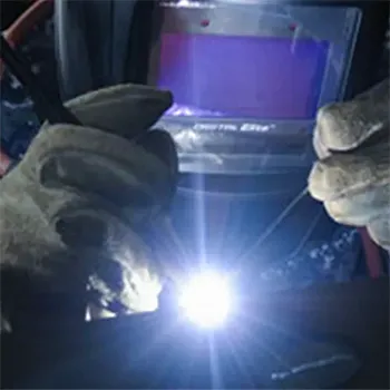 close up view of tig welding